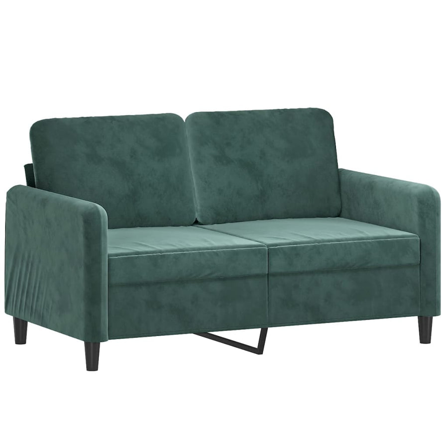 Tweezitsbank Fluweel 120 cm Donkergroen