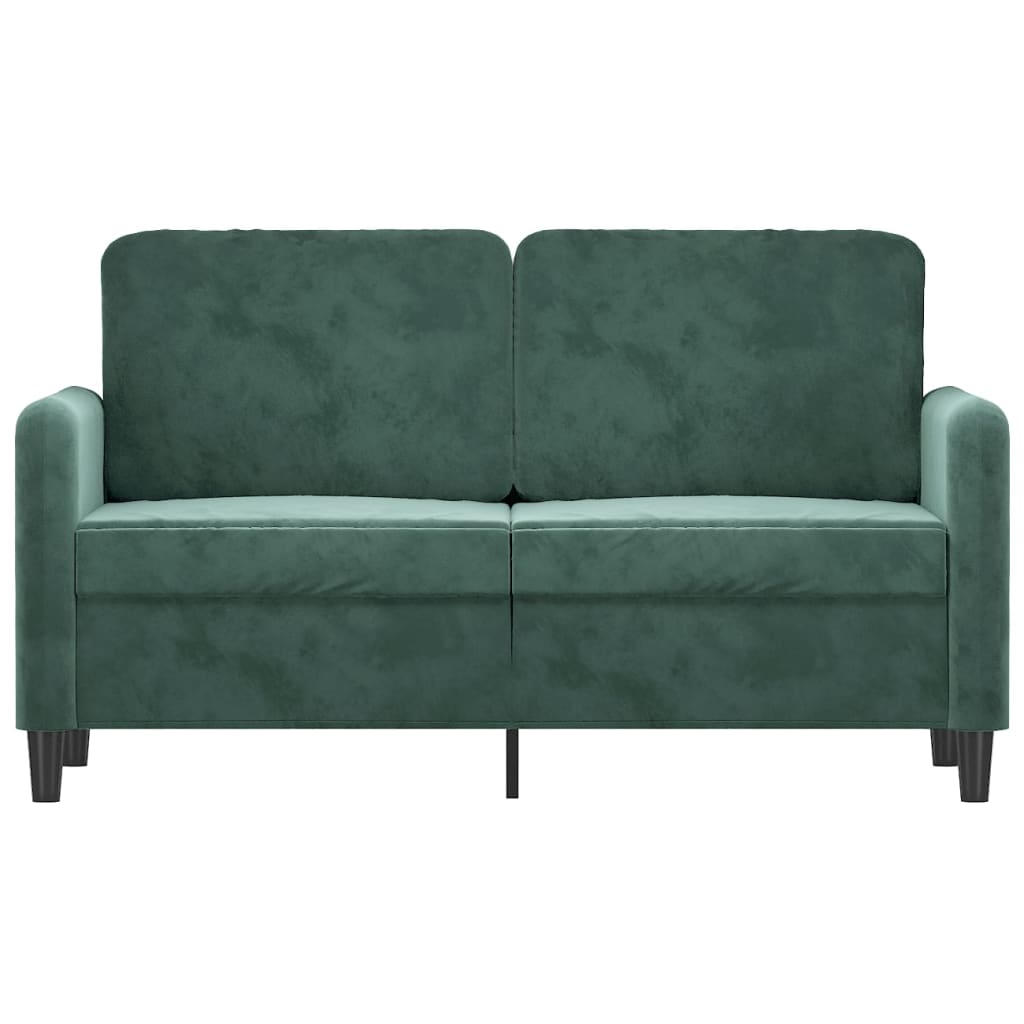 Tweezitsbank Fluweel 120 cm Donkergroen