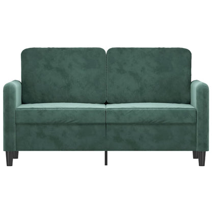 Tweezitsbank Fluweel 120 cm Donkergroen