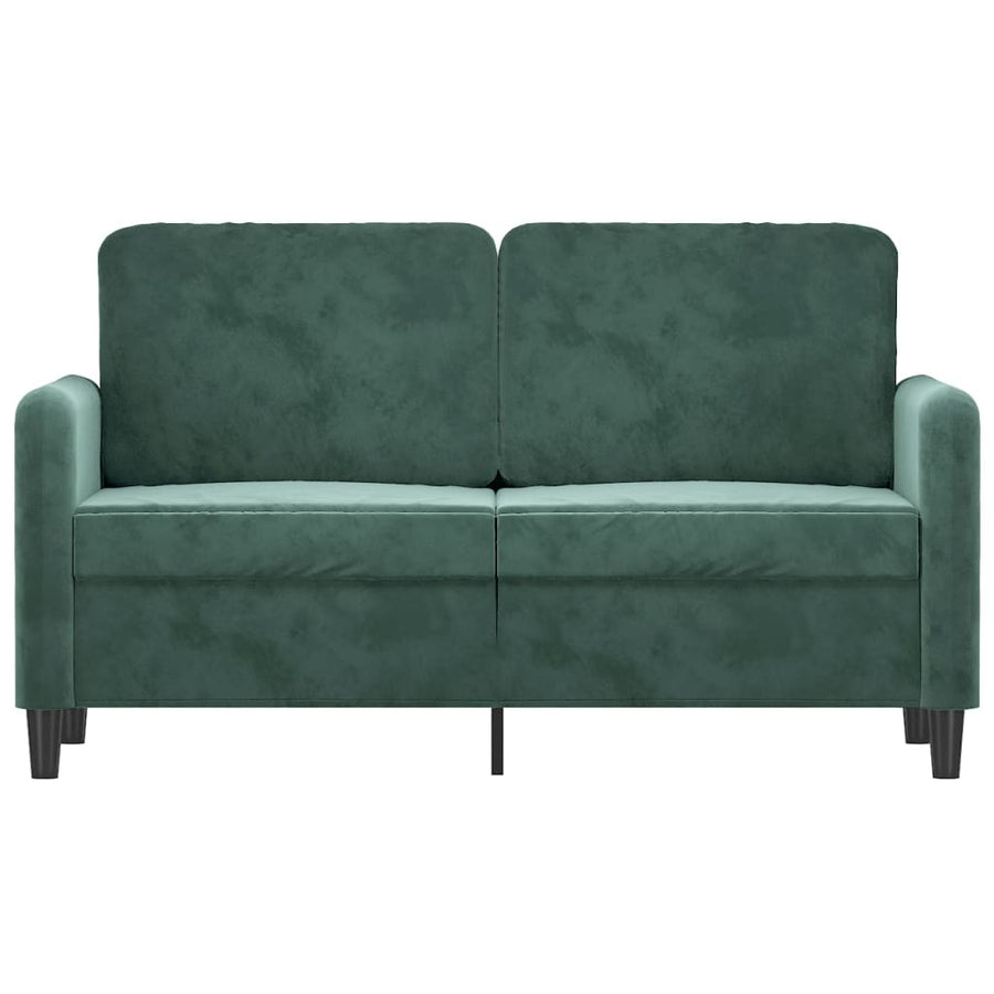 Tweezitsbank Fluweel 120 cm Donkergroen