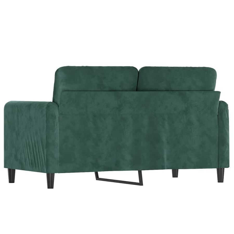 Tweezitsbank Fluweel 120 cm Donkergroen