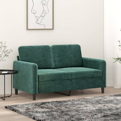 Tweezitsbank Fluweel 120 cm Donkergroen