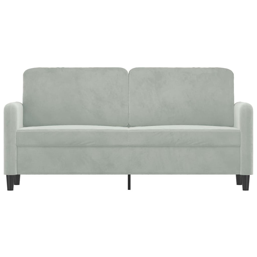 Tweezitsbank Fluweel 140 cm Lichtgrijs