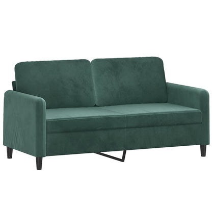 Tweezitsbank Fluweel 140 cm Donkergroen