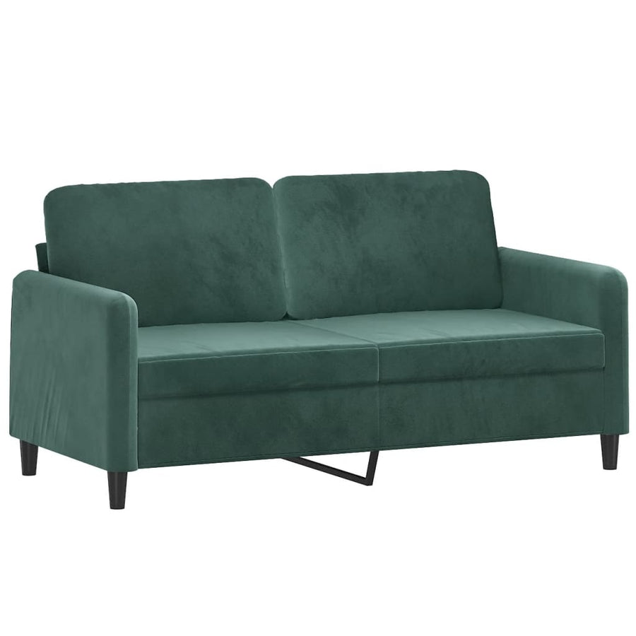 Tweezitsbank Fluweel 140 cm Donkergroen