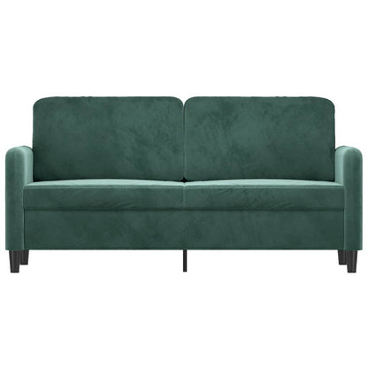 Tweezitsbank Fluweel 140 cm Donkergroen