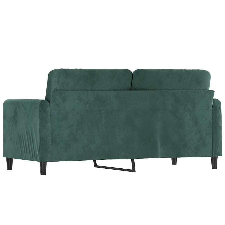 Tweezitsbank Fluweel 140 cm Donkergroen