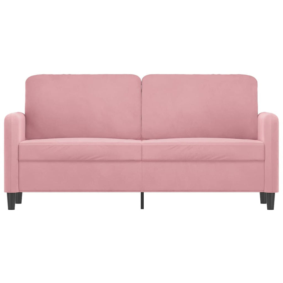 Tweezitsbank Fluweel 140 cm Roze