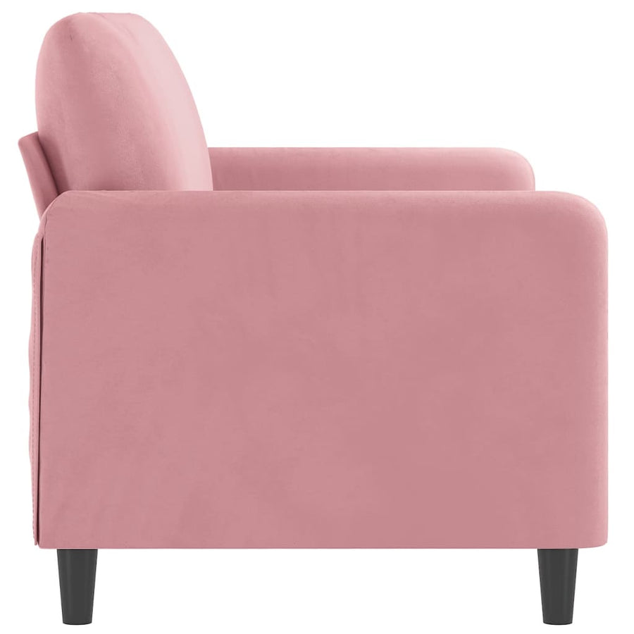 Tweezitsbank Fluweel 140 cm Roze