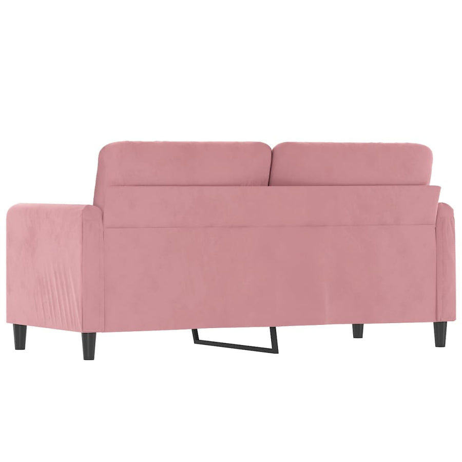Tweezitsbank Fluweel 140 cm Roze