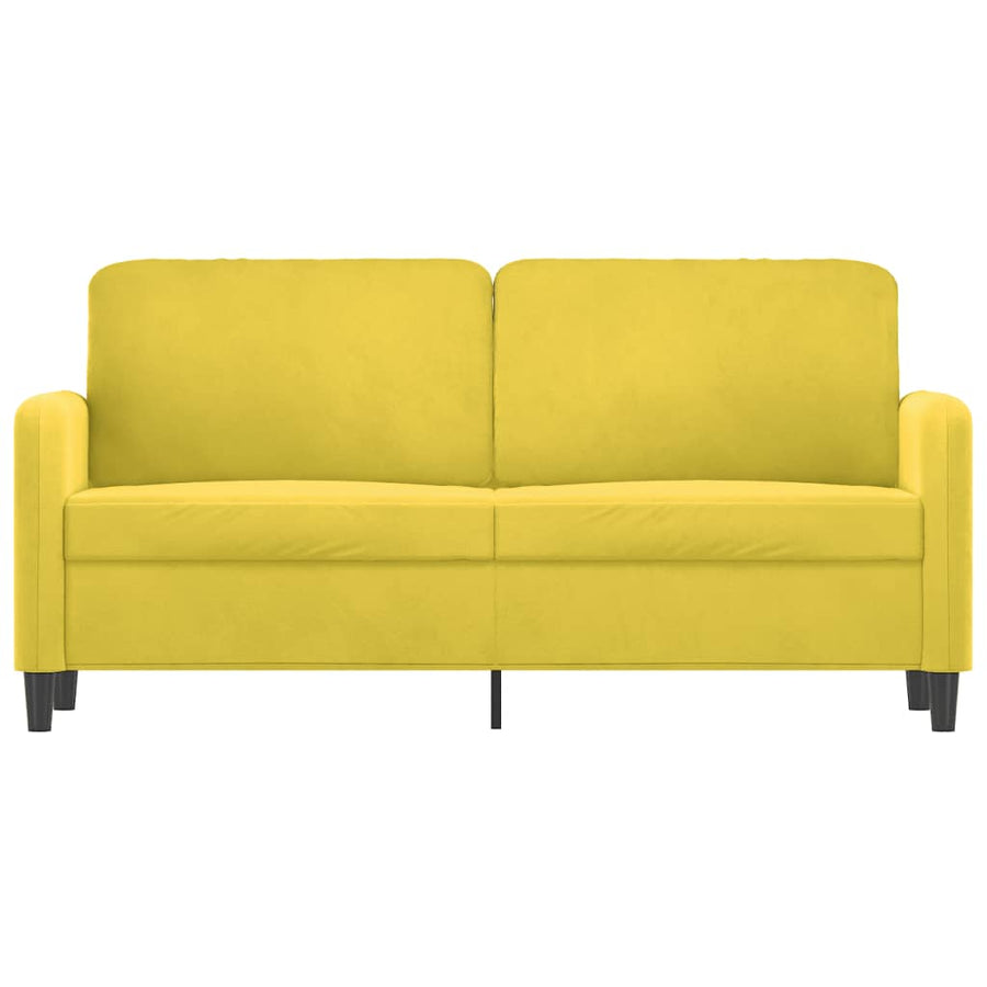 Tweezitsbank Fluweel 140 cm Geel