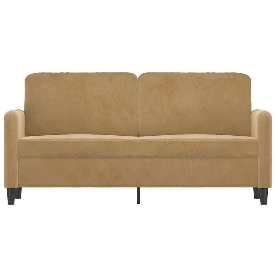 Tweezitsbank Stof 140 cm Bruin