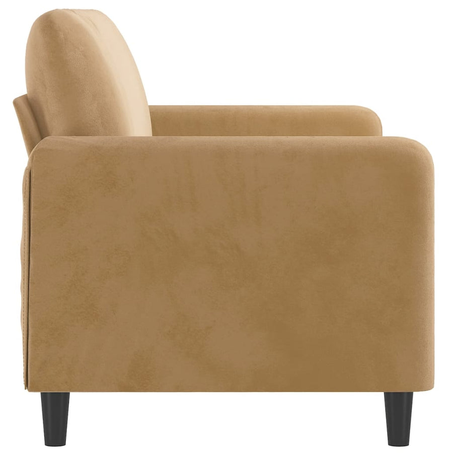Tweezitsbank Stof 140 cm Bruin