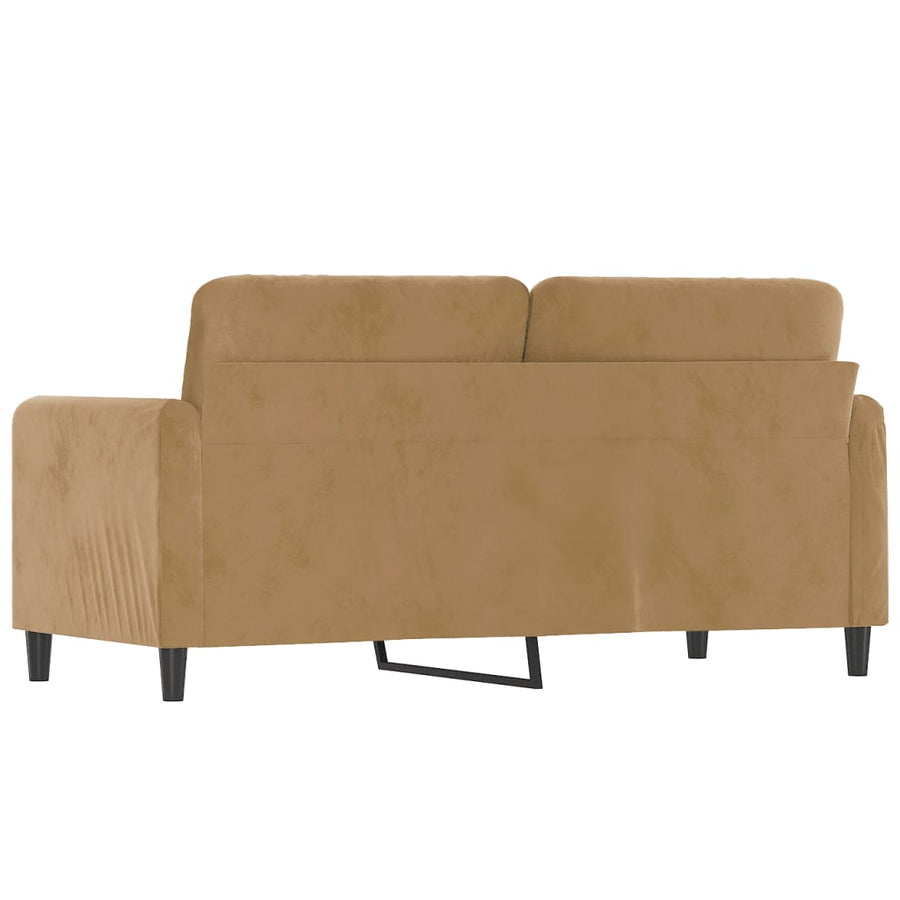 Tweezitsbank Stof 140 cm Bruin