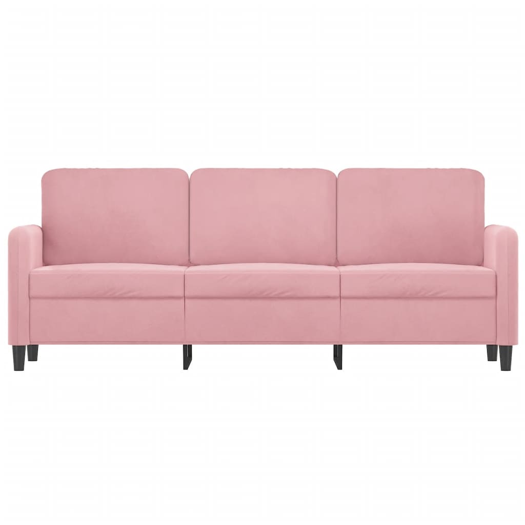 Driezitsbank Fluweel 180 cm Roze