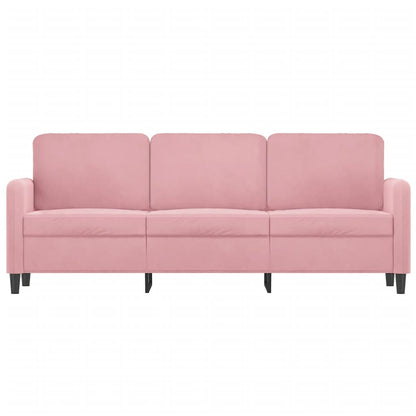 Driezitsbank Fluweel 180 cm Roze