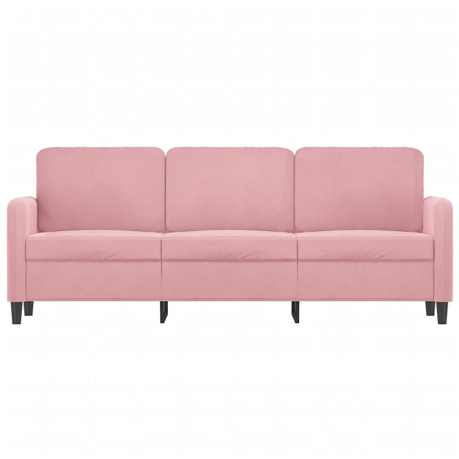 Driezitsbank Fluweel 180 cm Roze