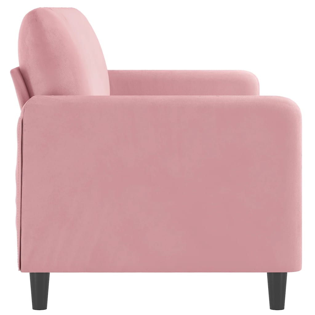Driezitsbank Fluweel 180 cm Roze