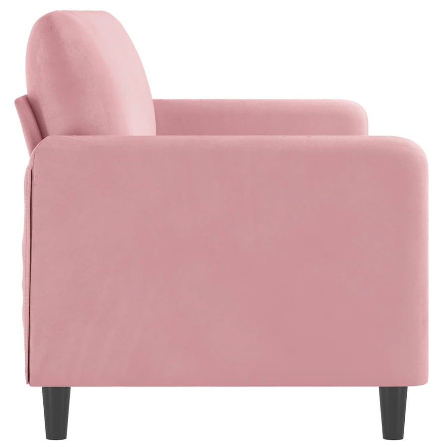 Driezitsbank Fluweel 180 cm Roze