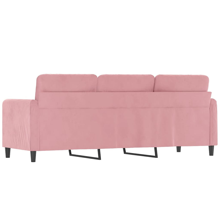 Driezitsbank Fluweel 180 cm Roze