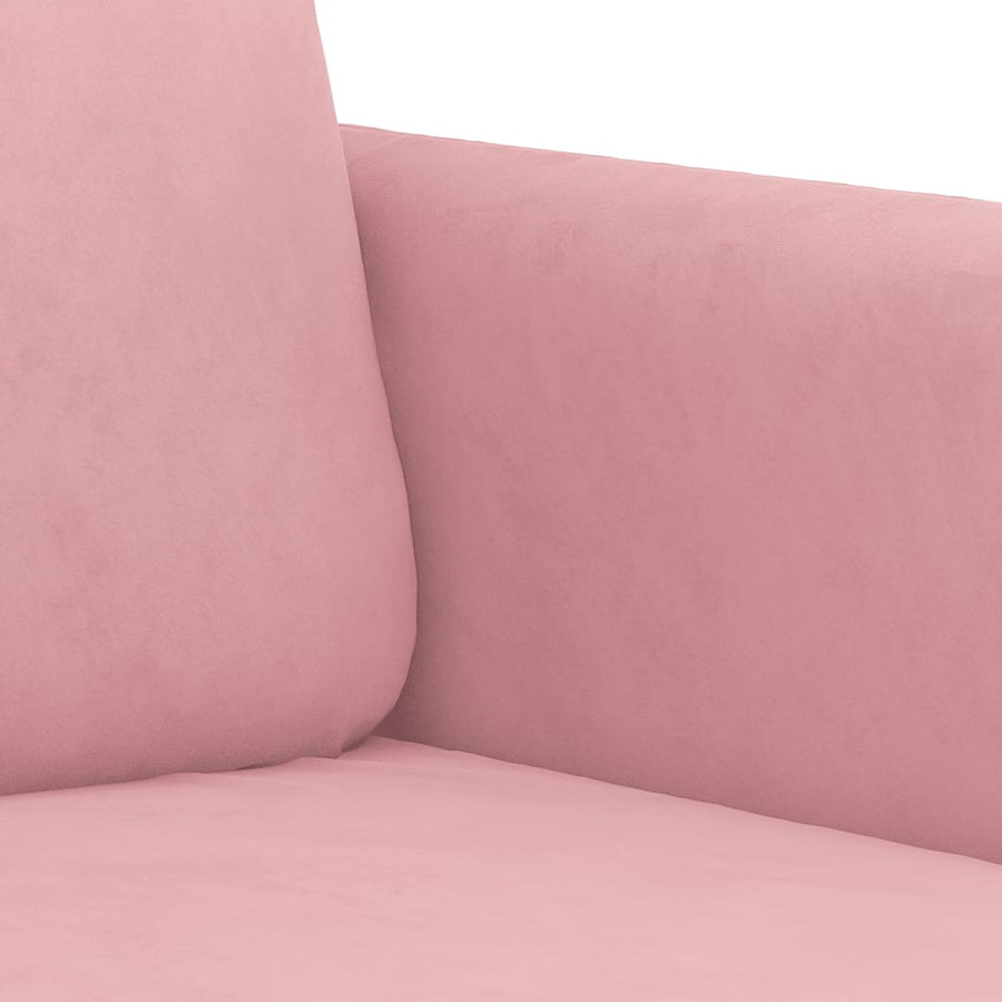 Driezitsbank Fluweel 180 cm Roze