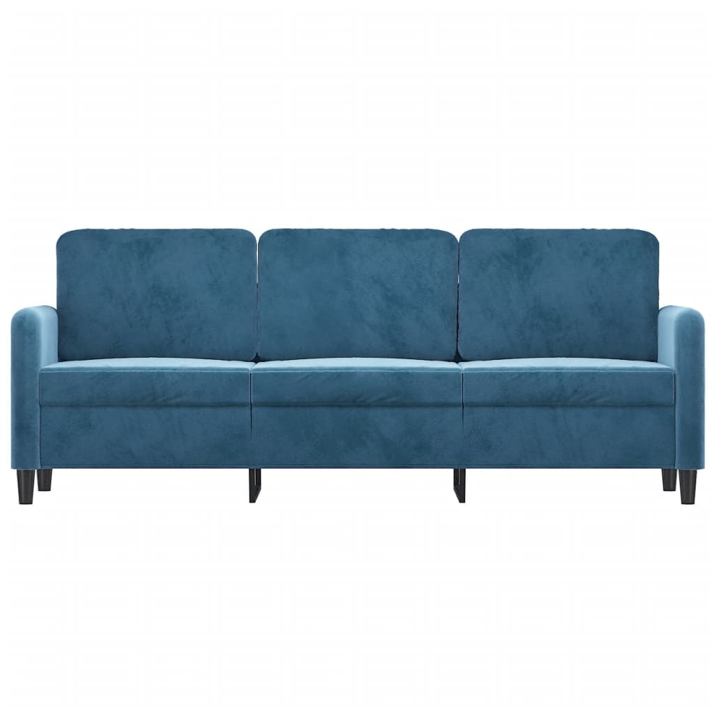 Driezitsbank Fluweel 180 cm Blauw