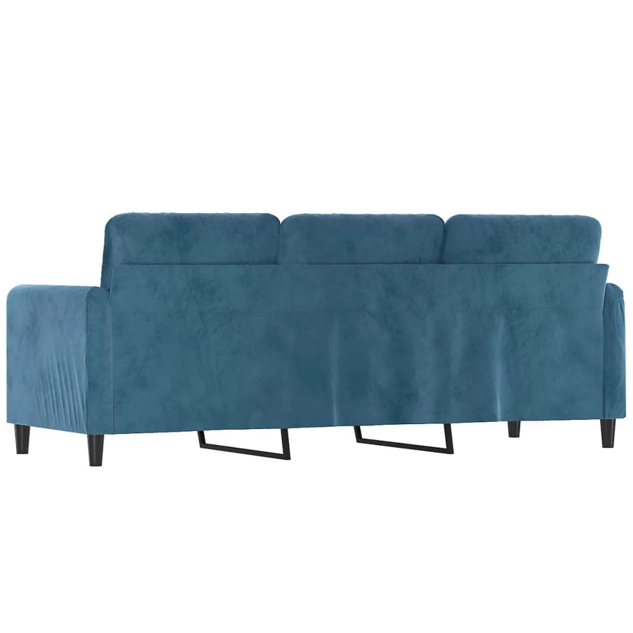 Driezitsbank Fluweel 180 cm Blauw