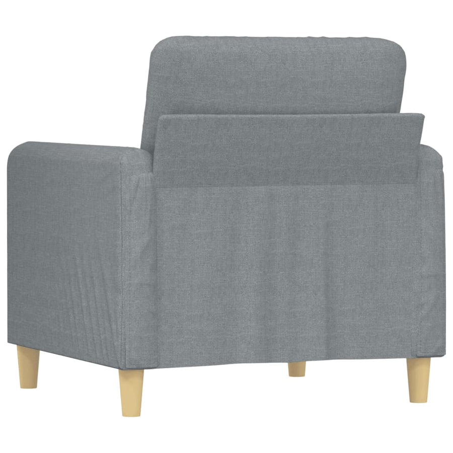 Fauteuil Stof 60 cm Lichtgrijs