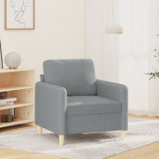 Fauteuil 60 cm stof lichtgrijs 78x77x80 cm