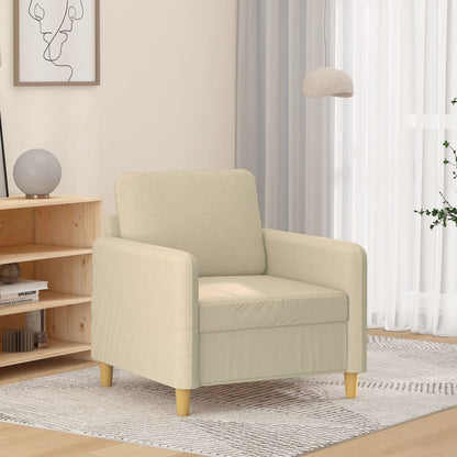 Fauteuil Stof Kleurig 60 cm Crème