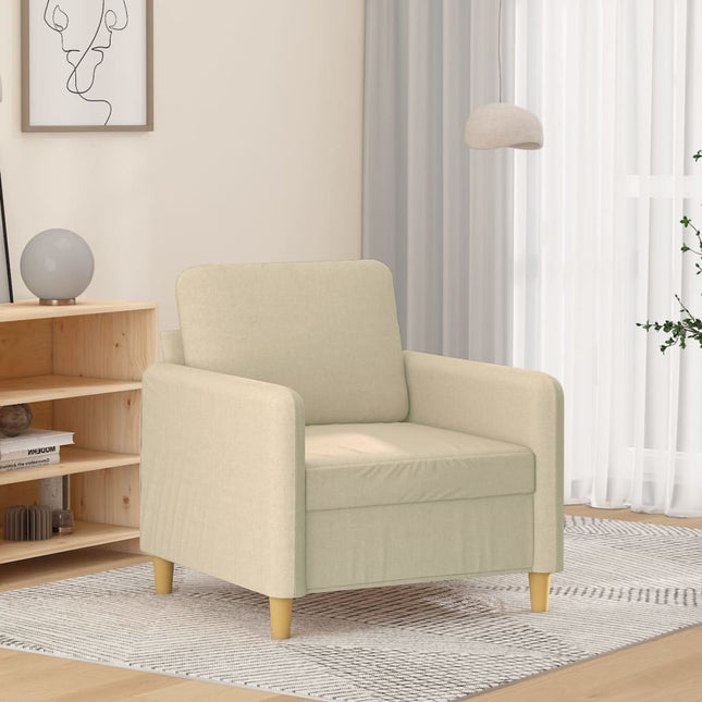 Fauteuil Stof Kleurig 60 cm Crème