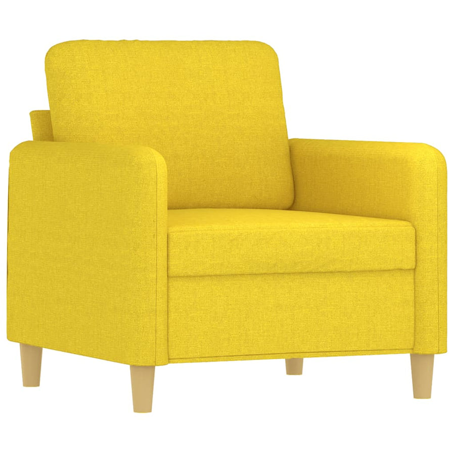 Fauteuil Stof 60 cm Lichtgeel