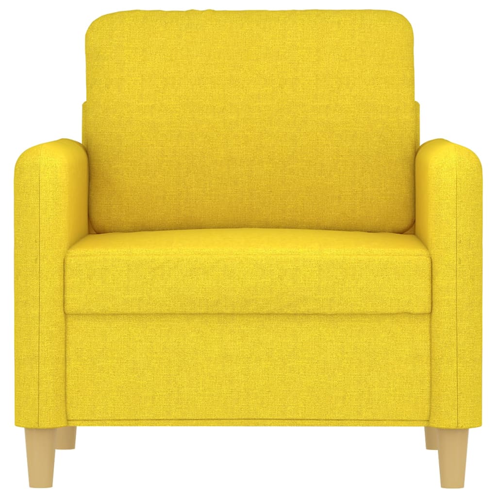 Fauteuil Stof 60 cm Lichtgeel