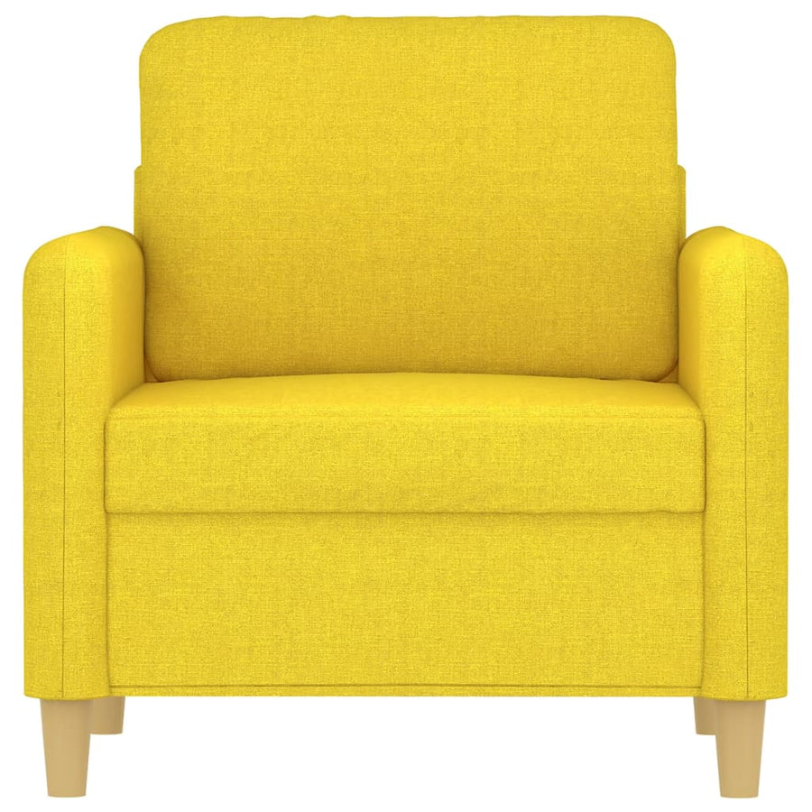 Fauteuil Stof 60 cm Lichtgeel