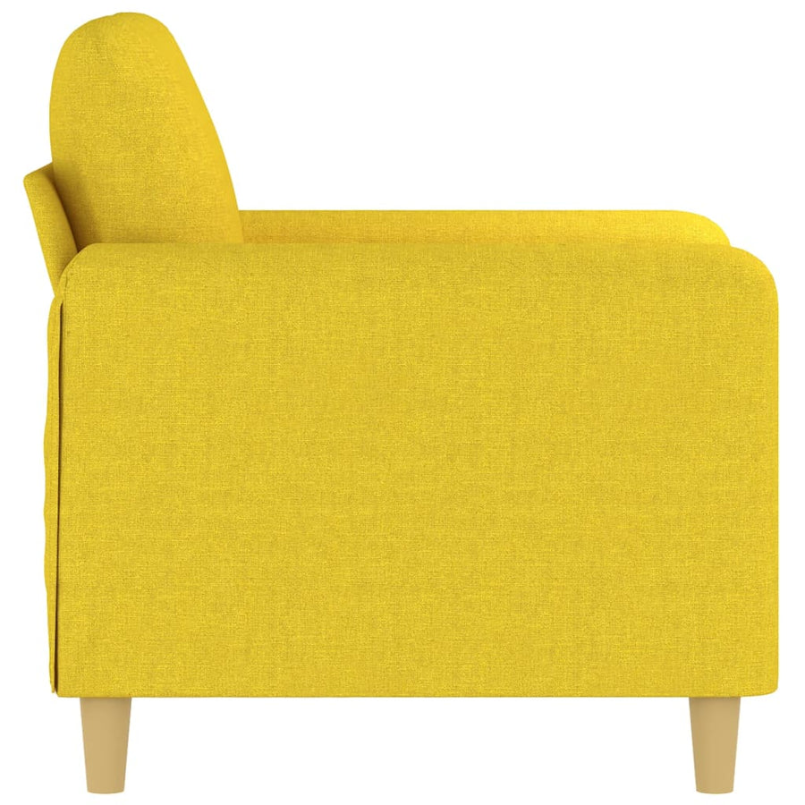 Fauteuil Stof 60 cm Lichtgeel