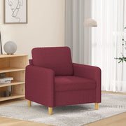 Fauteuil 60 cm stof wijnrood 78x77x80 cm