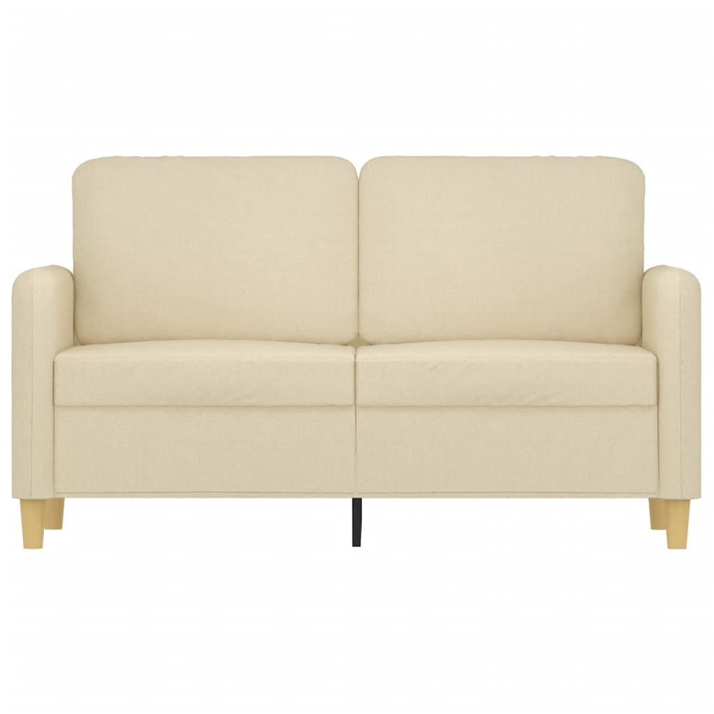 Tweezitsbank Stof Kleurig 120 cm Crème