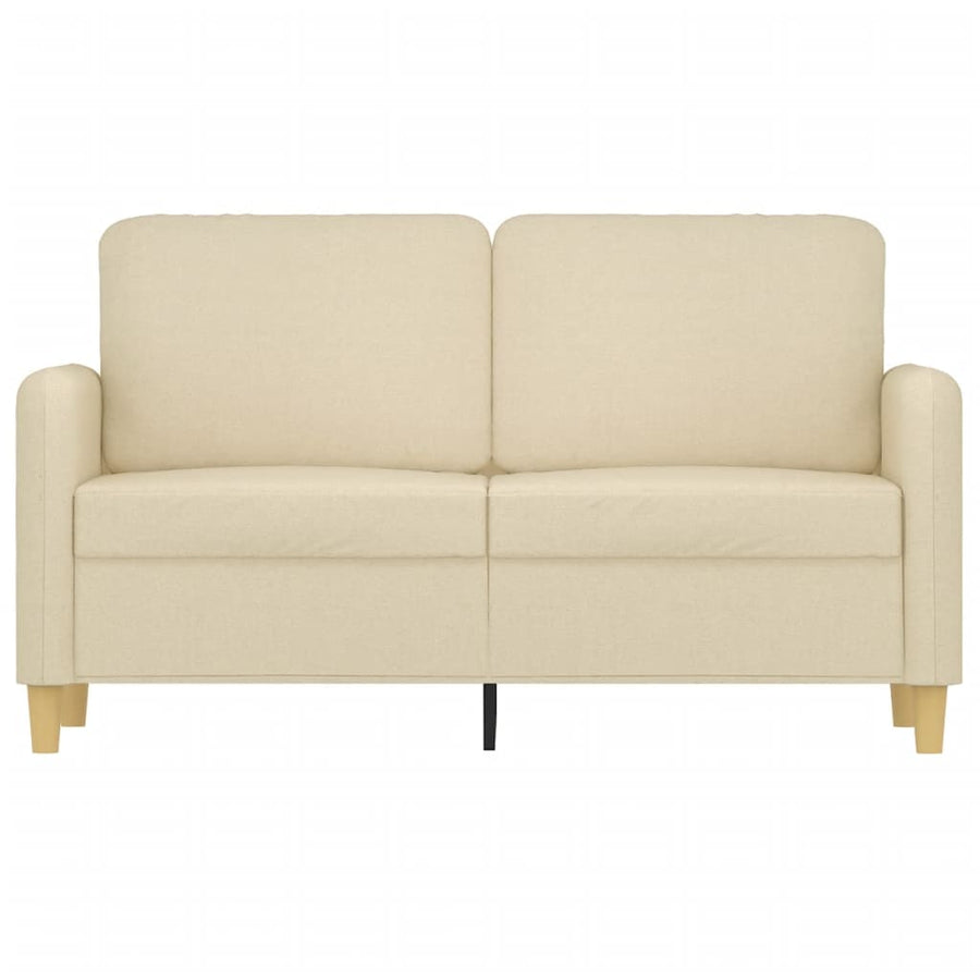 Tweezitsbank Stof Kleurig 120 cm Crème