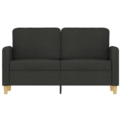 Tweezitsbank Stof 120 cm Zwart