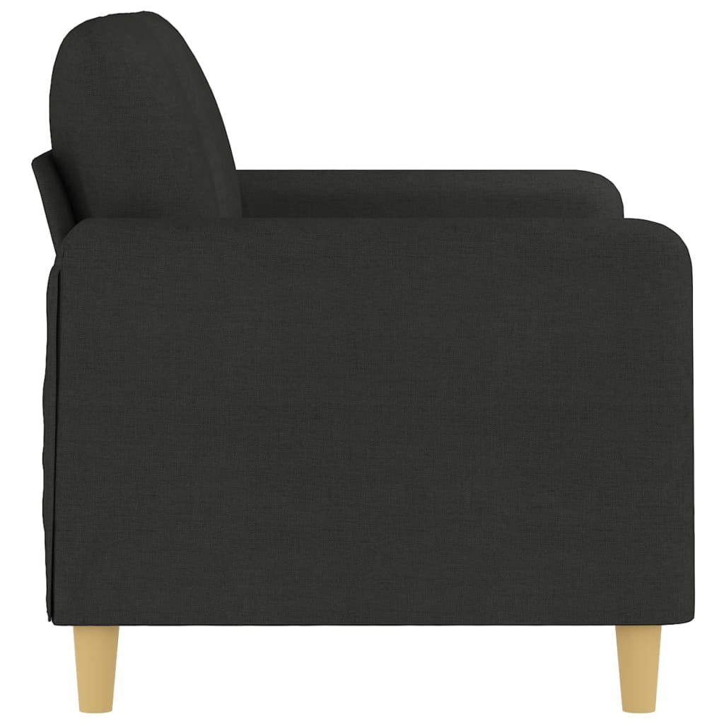 Tweezitsbank Stof 120 cm Zwart