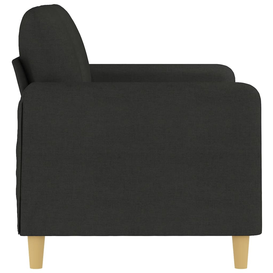 Tweezitsbank Stof 120 cm Zwart