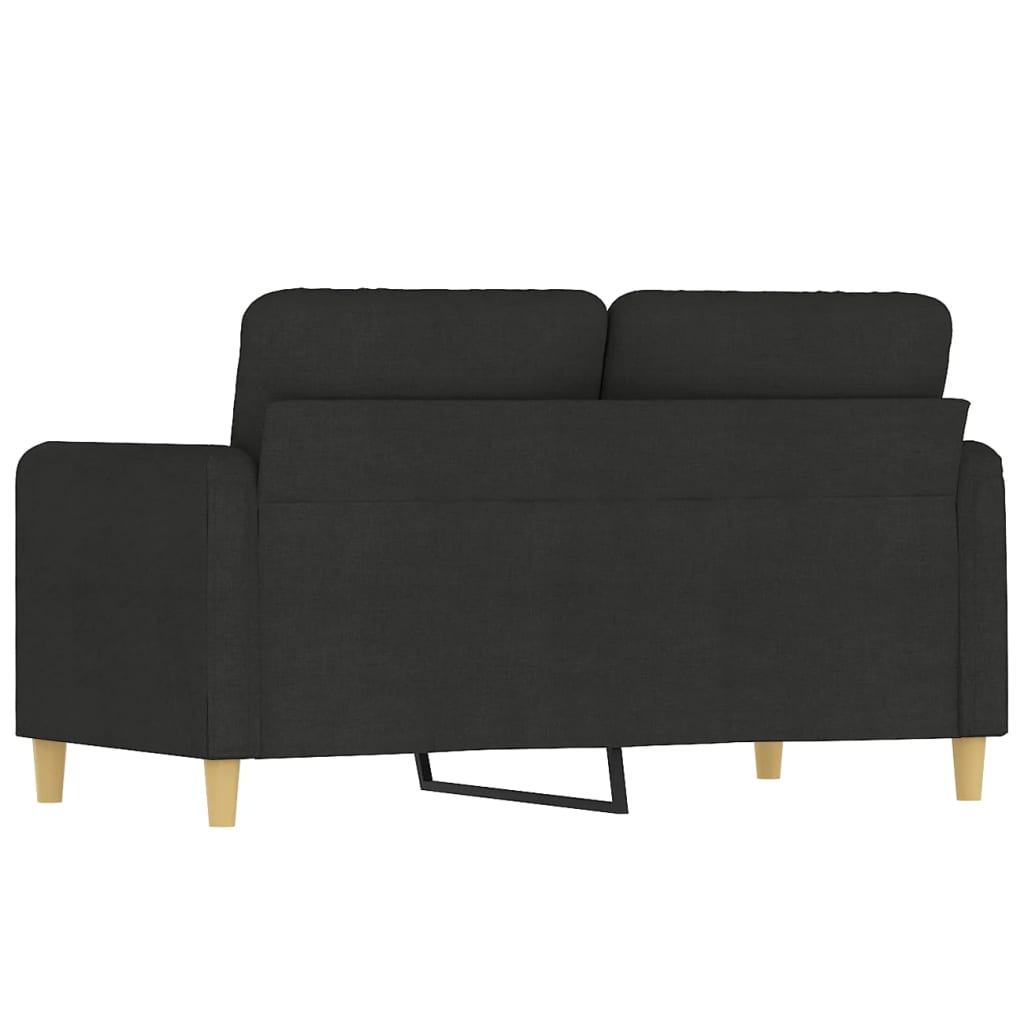 Tweezitsbank Stof 120 cm Zwart