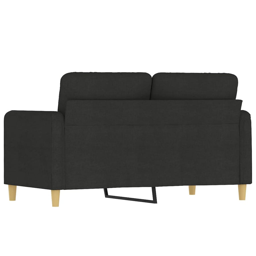 Tweezitsbank Stof 120 cm Zwart