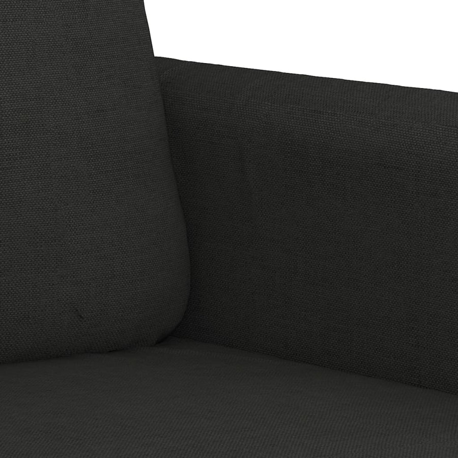 Tweezitsbank Stof 120 cm Zwart