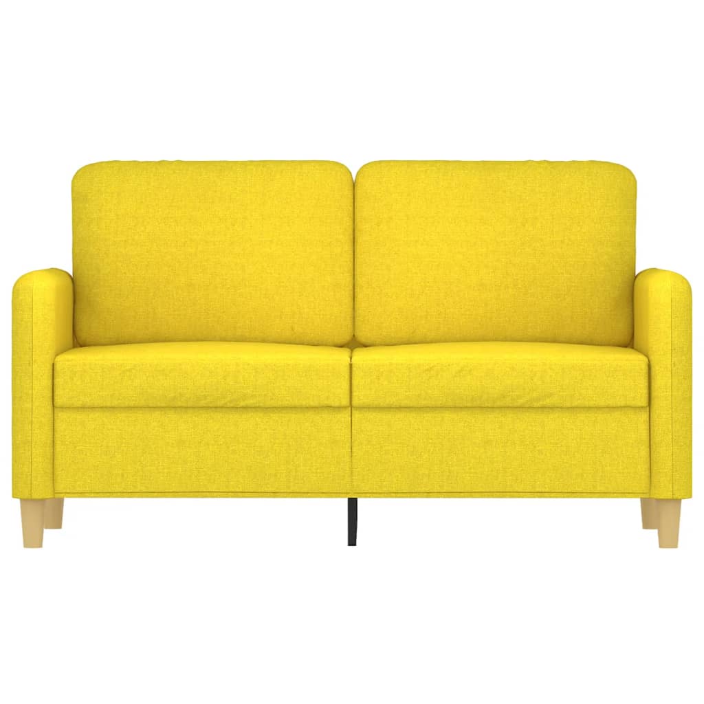 Tweezitsbank Stof 120 cm Lichtgeel