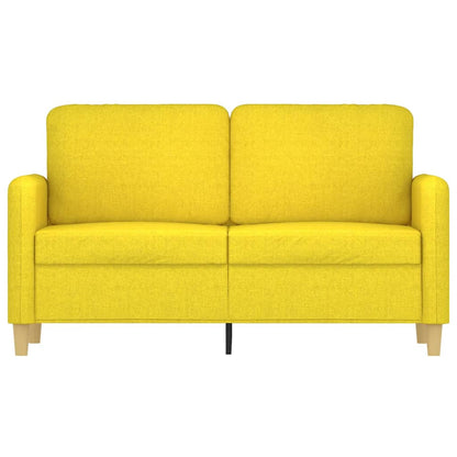 Tweezitsbank Stof 120 cm Lichtgeel