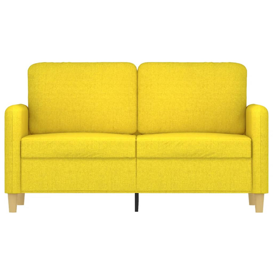 Tweezitsbank Stof 120 cm Lichtgeel