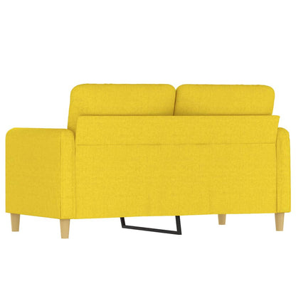 Tweezitsbank Stof 120 cm Lichtgeel