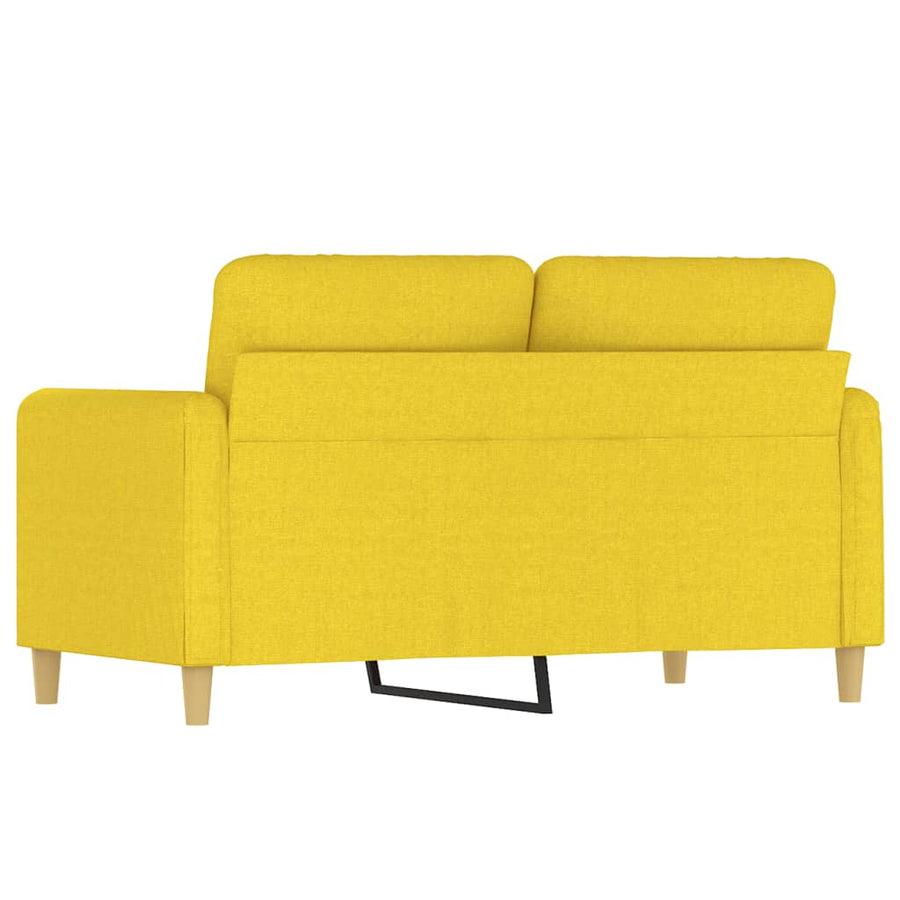 Tweezitsbank Stof 120 cm Lichtgeel