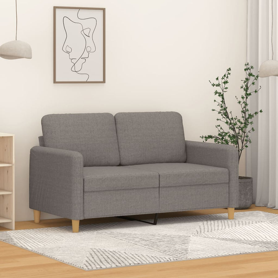 Tweezitsbank Stof 120 cm Taupe
